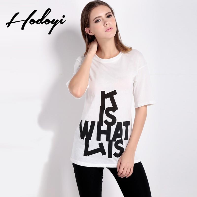 My Stuff, Summer 2017 new street white letters printed shirt t short sleeve loose women's t-shirt -