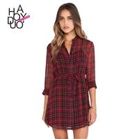 Vogue Fall Tie Blouse Dress - Bonny YZOZO Boutique Store