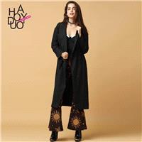 2017 autumn collects new ladies long sleeve long dress skirt jacket dresses women - Bonny YZOZO Bout