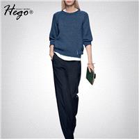 Vogue Attractive Slimming Winter Trendy Casual Outfit Twinset Sweater - Bonny YZOZO Boutique Store