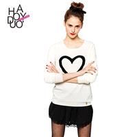 School Style Must-have Simple Sweet Jacquard Fall Sweater - Bonny YZOZO Boutique Store