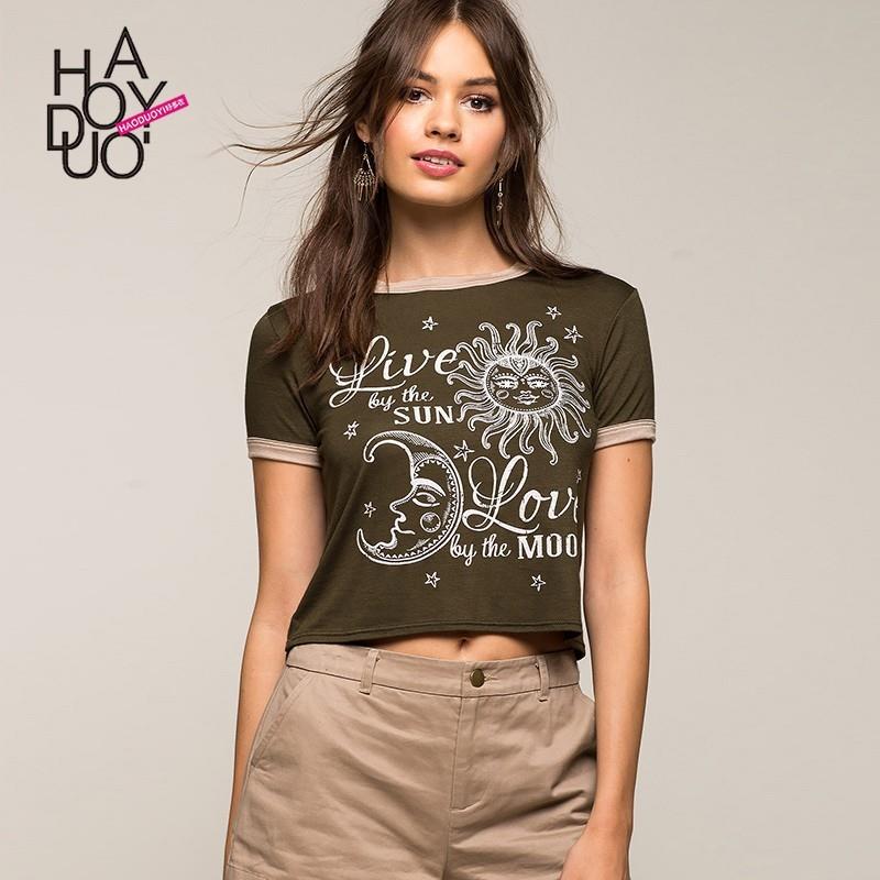 My Stuff, Must-have Vogue Printed Cartoon Summer T-shirt - Bonny YZOZO Boutique Store