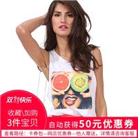 Must-have Oversized Vogue Printed Scoop Neck Sleeveless Edgy Casual Sleeveless Top Top - Bonny YZOZO
