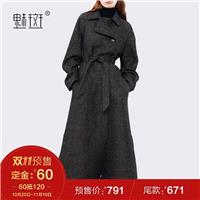 Slimming Wool Over Knee Wool Coat Overcoat - Bonny YZOZO Boutique Store