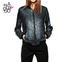 Ladies fall 2017 new jacket style baseball uniform casual jackets - Bonny YZOZO Boutique Store