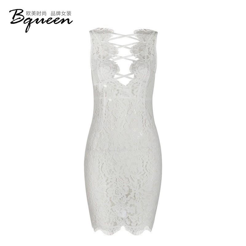 My Stuff, Vogue Sexy Open Back Fringe Hollow Out Summer Lace Dress - Bonny YZOZO Boutique Store