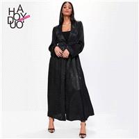 Vogue Attractive Curvy One Color Fall Casual Coat - Bonny YZOZO Boutique Store